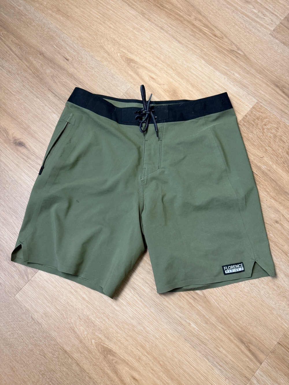 Florence Marine X Olive Green Swim Trunks